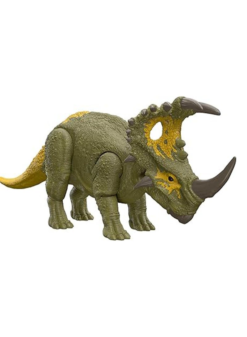 Sinoceratops Dinosaur Toy With Head and Attack Sounds, Plus Downloadable App and AR (Batteries Included) - Image 1
